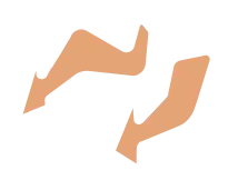 2 flèches oranges Keenat Bordeaux, sensibilisation, collecte, recyclage et valorisation des déchets