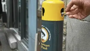 Ville de Quimper - gestion des mégots Photo Le Télégramme/Yves Madec