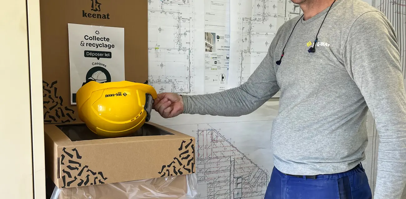 Collecte des EPI et masques Keenat, sensibilisation, collecte, recyclage et valorisation des déchets