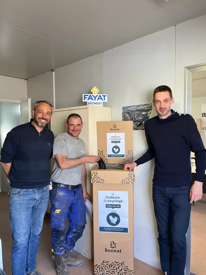 EPI mise en place simple et rapide Keenat, sensibilisation, collecte, recyclage et valorisation des déchets