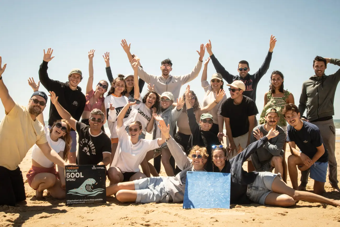 L'équipe Keenat Bordeaux, sensibilisation, collecte, recyclage et valorisation des déchets