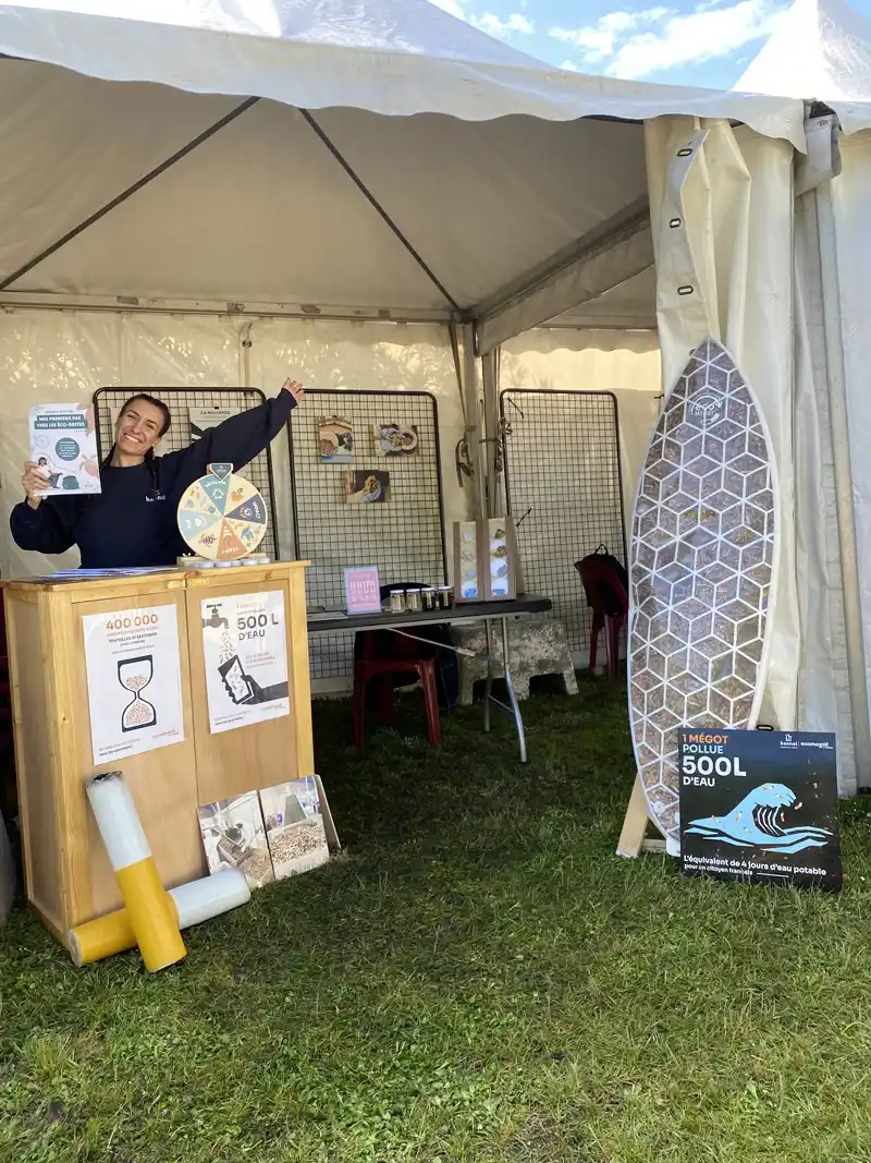 Evénements zéro mégots Keenat, sensibilisation, collecte, recyclage et valorisation des déchets