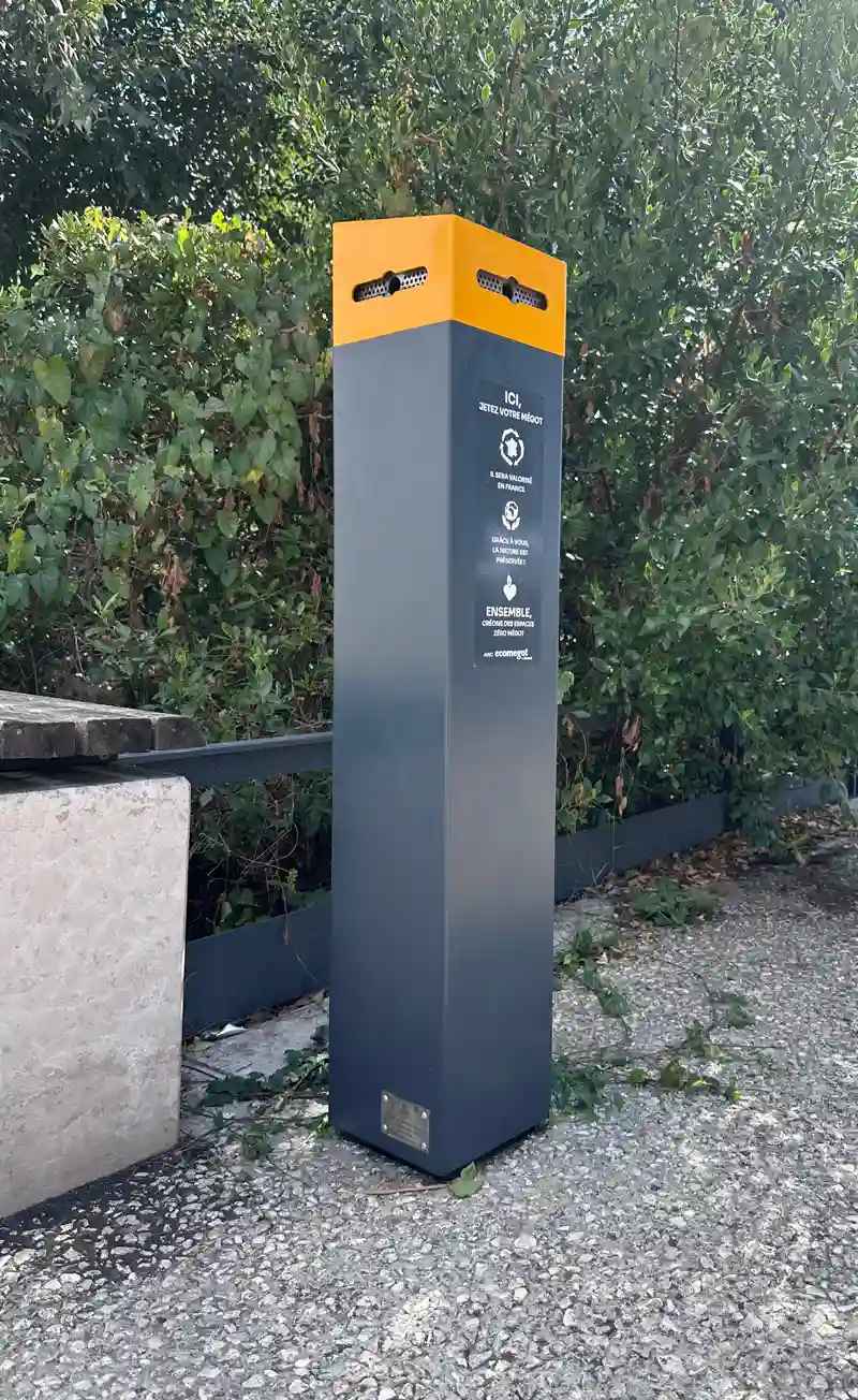 Solution cendrier K2 et K3 Keenat, sensibilisation, collecte recyclage et valorisation des déchets Marseille