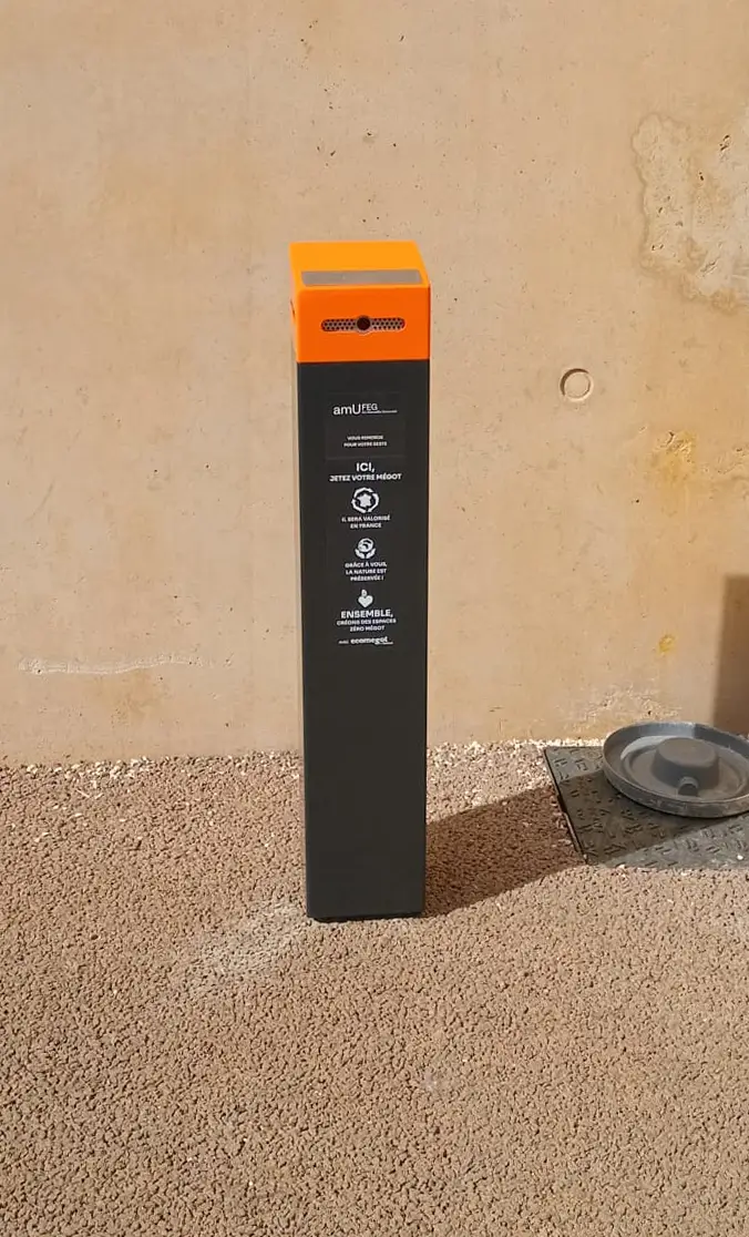 Solution cendrier K2 et K3 Keenat, sensibilisation, collecte recyclage et valorisation des déchets Paris