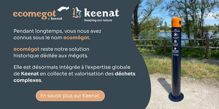 écomégot arrive sur le site de Keenat