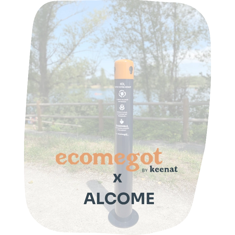 politique zéro mégot financée avec Alcome
