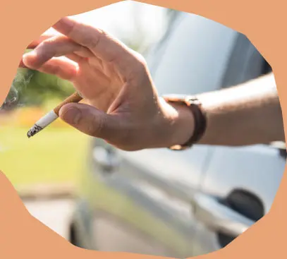 1 fumeur sur 2 jette ses mégots par la fenêtre de sa voiture