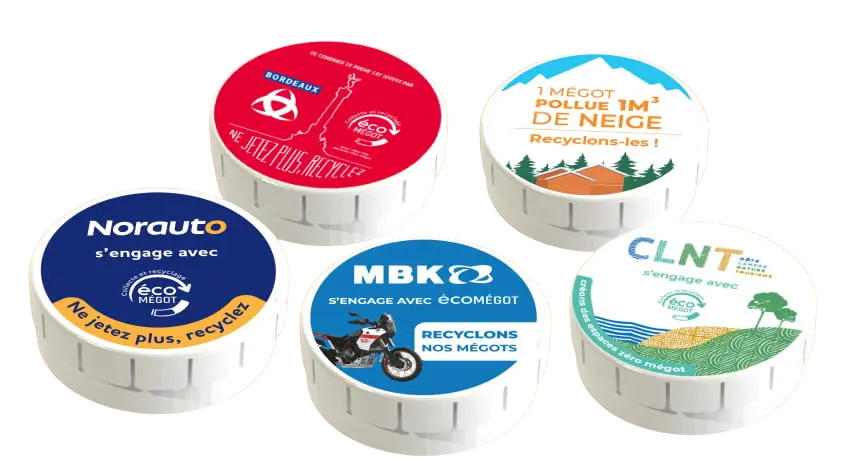 Cendriers de poche personnalisables avec logo de votre structure